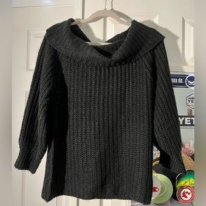 Oversize Sleeve Chunky Bardot Jumper